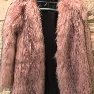 Beautiful Zara winter jacket. Small. Pink & grey